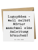 Mr. & Mrs. Panda Deluxe Karte Spruch Logopädin Helden mit Spruch in Weiß