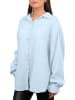 Reichstadt Damen Relaxed Fit Bluse Musselin in Baby Blue