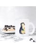 Mr. & Mrs. Panda Kaffeebecher Pinguin Blumen ohne Spruch in Transparent
