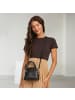 Florence Florence Handtasche Leder schwarz, rot ca. 24cm