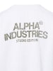 Alpha Industries T-Shirt Studio Waffle in weiß