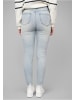 Cloud5ive Cloud5ive High-Waist Skinny Jeans Hose mit Destroy Details 5 Pockets in medium blue