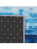 Beliani Kurzflor TRABZON in Bunt/Weiß/Schwarz - (W) 80 x (H) 0.5 x (L) 150 cm