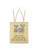 Mr. & Mrs. Panda Tasche Koala Familie mit Spruch in Gelb Pastell