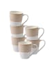 Ritzenhoff & Breker 6er Set Henkelbecher Geo 350 ml beige in beige