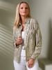 Heine Jersey-Bluse in khaki-sand-bedruckt