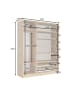 Feldmann-Wohnen Kleiderschrank Turin Eiche Artisan 158 / 54 / 200cm