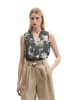 Marc O'Polo Ärmellose Bluse relaxed in Dark Grey