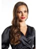 faina Damen Minikleid Aus Satin in Schwarz