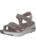 Skechers Keilsandaletten in taupe/pink