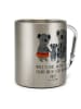 Mr. & Mrs. Panda Kaffeebecher Koala Familie mit Spruch in Silber
