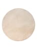 KADIMA DESIGN Teppich Kurzflor waschbar Unifarben Wohnzimmer in Beige