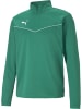 Puma T-Shirt "TeamRISE 1/4 Zip Top" in Grün