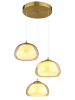 Globo lighting Hängeleuchte "AVILA" in gold
