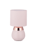relaxdays Nachttischlampe in Rosa - (H)32 x Ø18 cm