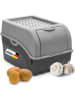 Novaliv Kartoffel Aufbewahrungsbox | mittel 5L | GRAU | Zwiebelbox | Gemüsebox in Grau