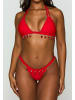 Moda Minx Bikinioberteil Selene Droplet Double Strap Triangle Top in Red