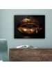 MuchoWow Leinwand bilder Goldene Lippen (BxH)