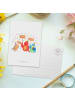 Mr. & Mrs. Panda Postkarte 80. Geburtstag Happy Bird Day ohne Sp... in Weiß