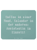 Mr. & Mrs. Panda Mouse Pad Spruch Assistentin im Einsatz mit Spruch in Meeresbrise