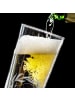 Mr. & Mrs. Panda Weißbierglas Hund Blumen ohne Spruch in Transparent
