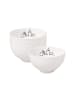 Villeroy & Boch 4er Set Bols XMAS Statement Lines ø 13,8 cm in weiß