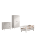 58 aufm Kessel JUNIORBETT SET 70x140 Keeley Buche Weiß Holz Schrank Komfort Stabil