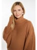 usha WHITE LABEL Damen Rollkragenpullover in Kamel