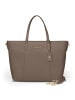 Lazarotti Bologna Leather Shopper Tasche Leder 31 cm in taupe