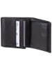 Braun Büffel Geldbörse Arezzo RFID Carré 8Cs in Schwarz