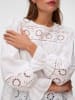 Vero Moda Detail LS Top WVN Bluse in Snow White
