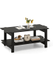COSTWAY Couchtisch 2-stufiger in Schwarz