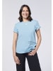 Detto Fatto T-Shirt mit Statement-Schriftzug in Blau
