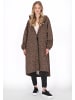 Schmuddelwedda Women Coat in dark beige black leo