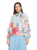 Vera Mont Chiffonbluse mit Volant in Blue/Rosé