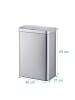 relaxdays Mülleimer mit Sensor in Silber - 60 Liter