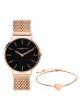 LIEBESKIND BERLIN Uhr & Armband Set Minimalistic Hearts in roségold