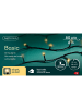 LUMINEO Lichterkette BASIC 80 LED 6 m, schwarzes Kabel in Soft Gold