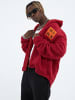 COFI 1453 Fleecejacke Money Oversize in Rot