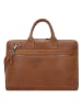 Plevier Urban Aktentasche Leder 43 cm Laptopfach in cognac