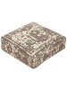 Beliani Bodenkissen SHASA in Beige/Braun - (W) 50 x (H) 20 x (L) 50 cm