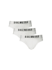 Bikkembergs Weiß Polyester Herren Unterwäsche Slip