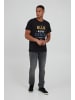 BLEND T-Shirt BHArtur 20713505 ME T-Shirt mit Schriftzug in nachtschwarz