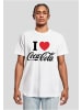 Merchcode Merchcode Herren Coca Cola I Love Coke Tee in white