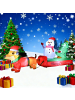 TDubhe Aufblasbarer Weihnachtsschneemann in Bunt 310x65x121 cm