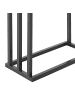 Beliani Handtuchständer CHARRAS in Schwarz/Braun - (W) 45 x (H) 84 x (L) 21 cm