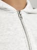 Jack & Jones Sweatshirt mit Reißverschluss in White Melange
