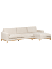 Beliani Ecksofa SIGGARD in Beige/Braun - (W) 321 x (H) 92 x (L) 168 cm