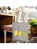 Mr. & Mrs. Panda Tote Bag Raupe Schmetterling ohne Spruch in Light Grey
