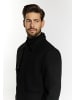 DreiMaster Herren Übergangsjacke In Wolloptik in Schwarz